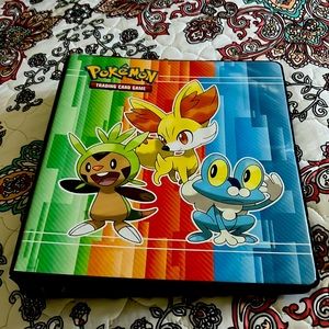 Binder full of Pokémon cards